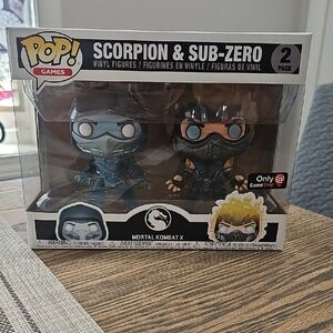 Funko Pop! Scorpion & Sub-Zero Figures - Blue and Black